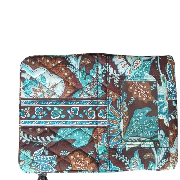 Vera Bradley- NWOT Turquoise and Brown Floral Wallet - Picture 10 of 13